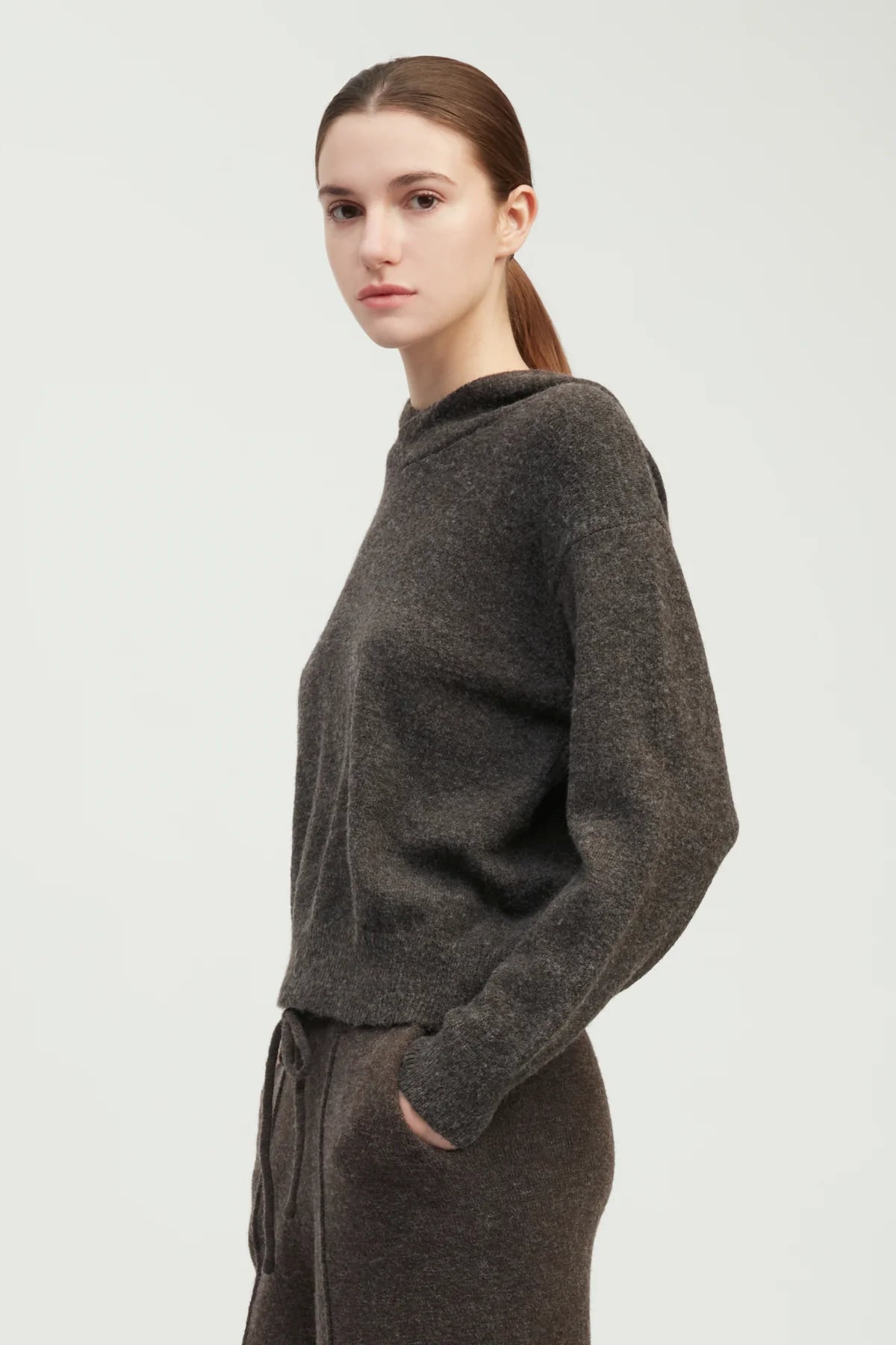 Soft Ease Hooded Knit Top