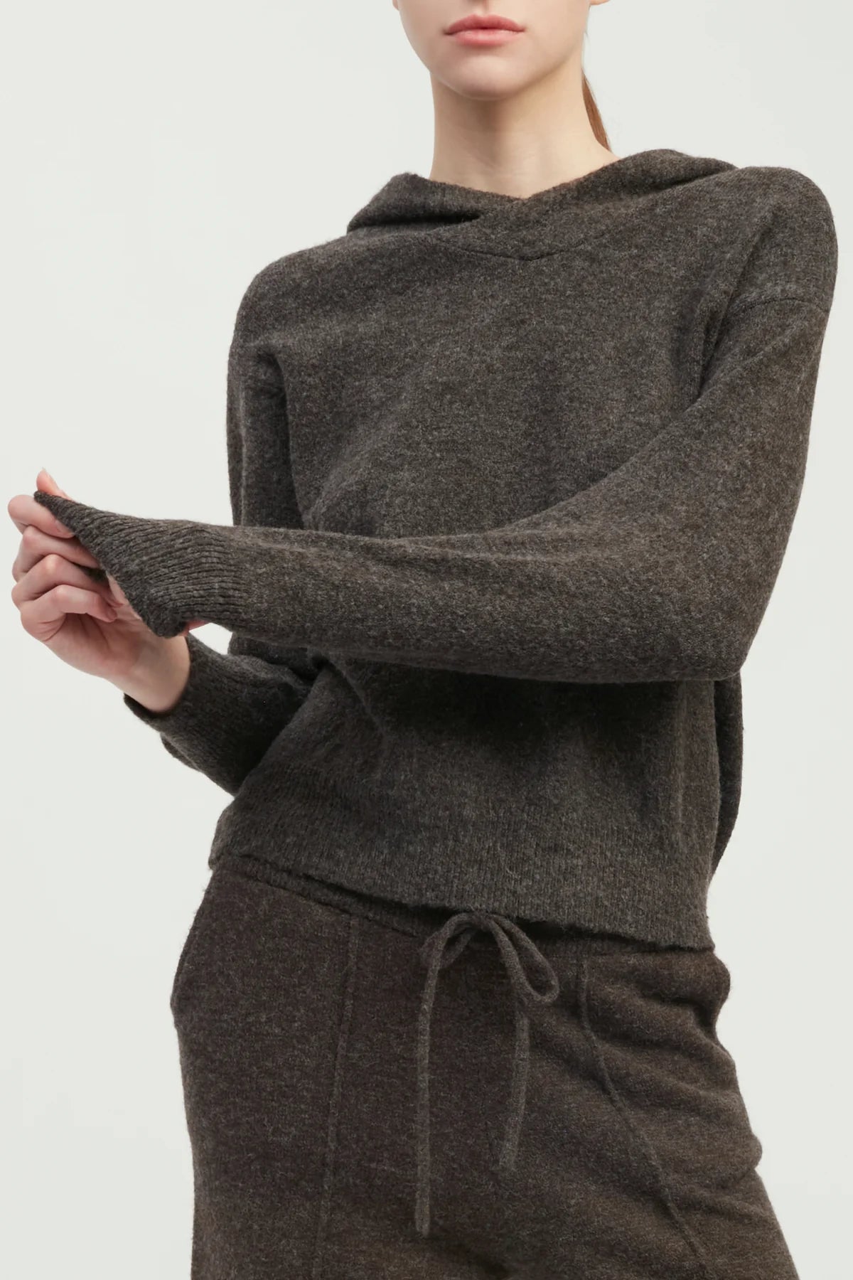Soft Ease Hooded Knit Top