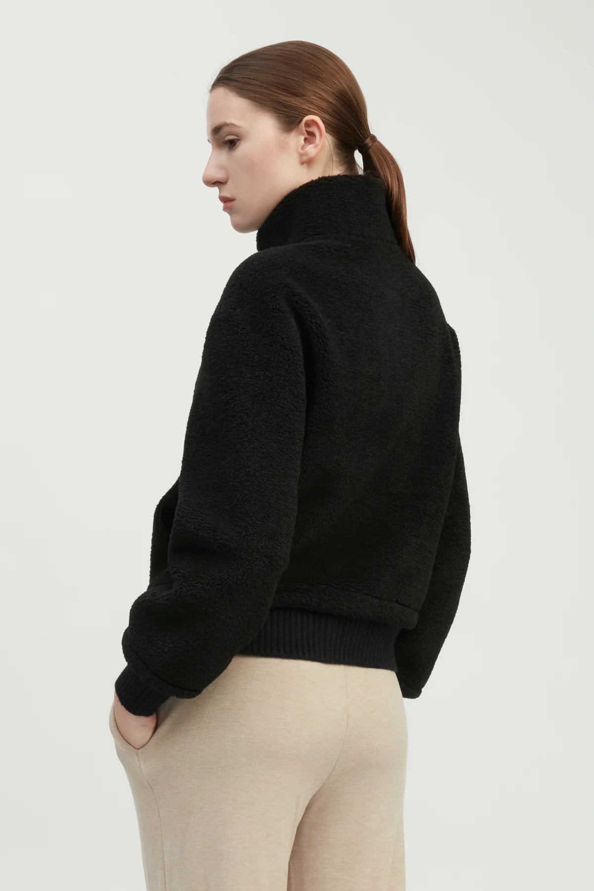 Teddy Sherpa Crop Bomber