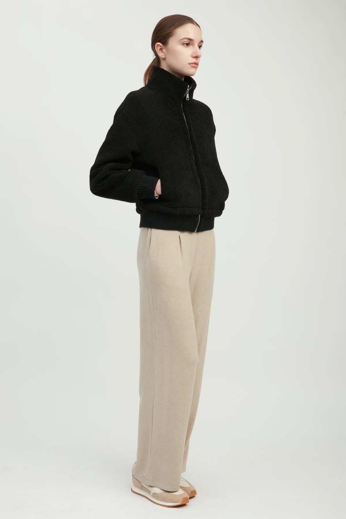 Teddy Sherpa Crop Bomber