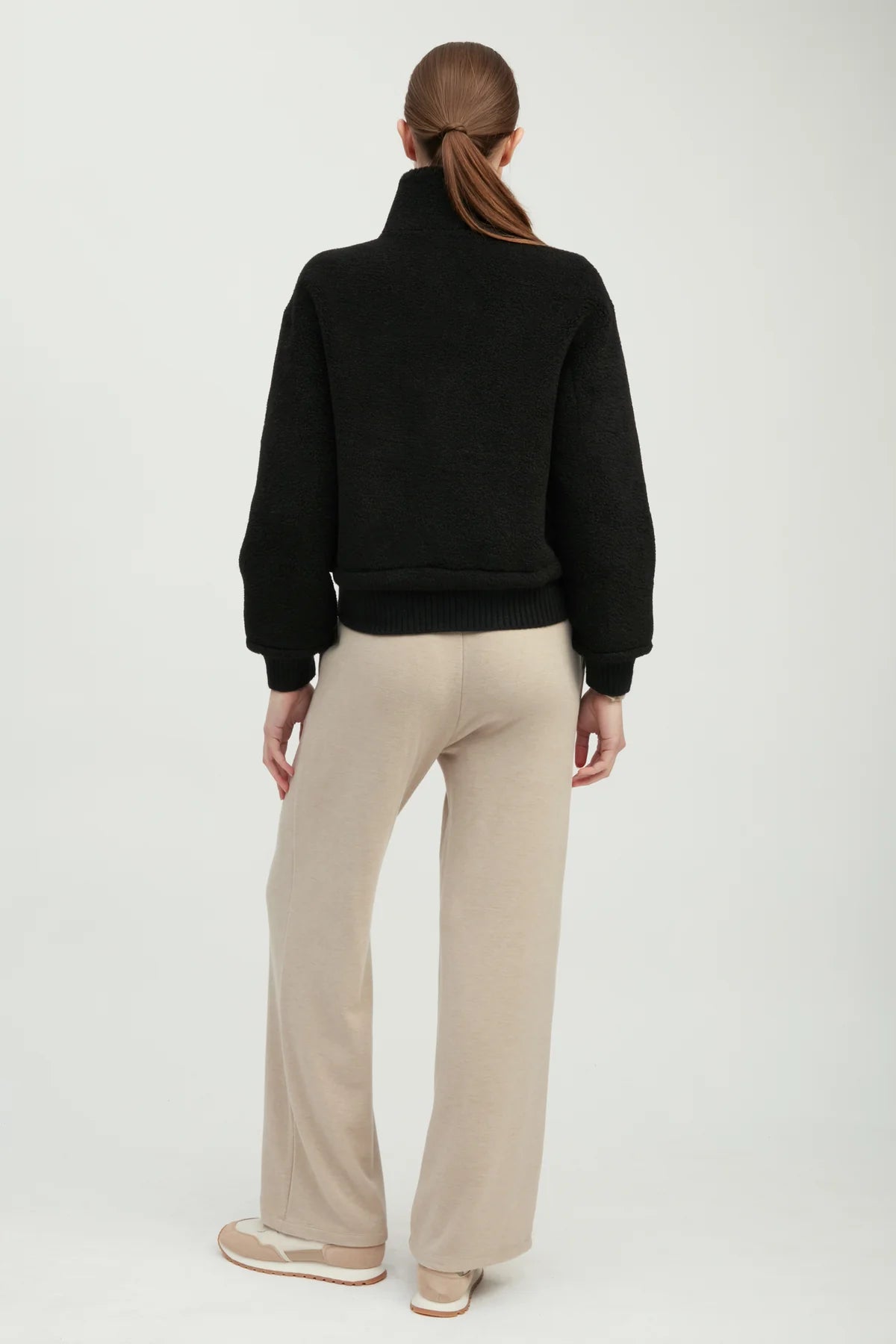 Teddy Sherpa Crop Bomber
