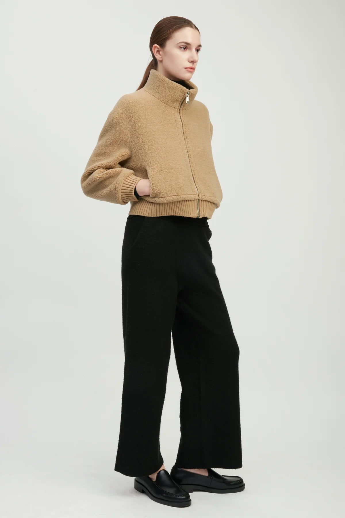 Teddy Sherpa Crop Bomber
