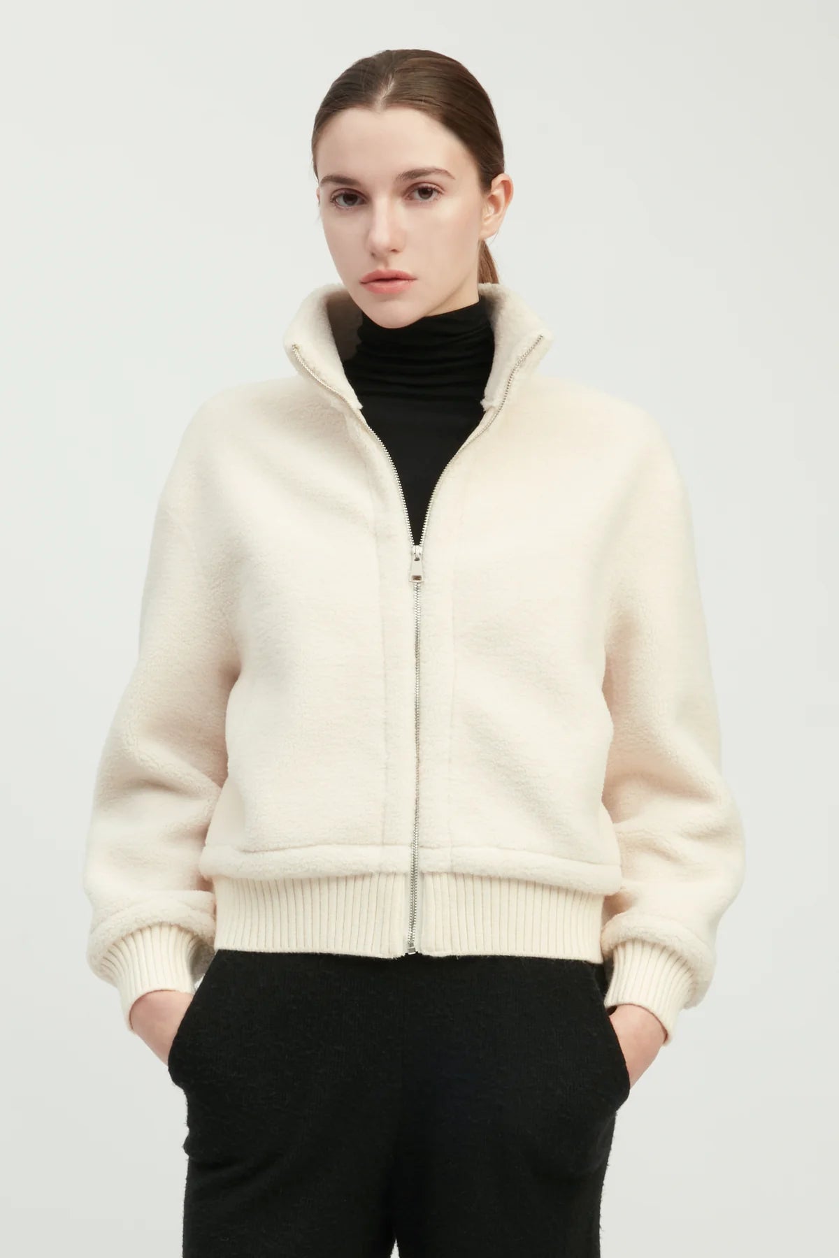 Teddy Sherpa Crop Bomber