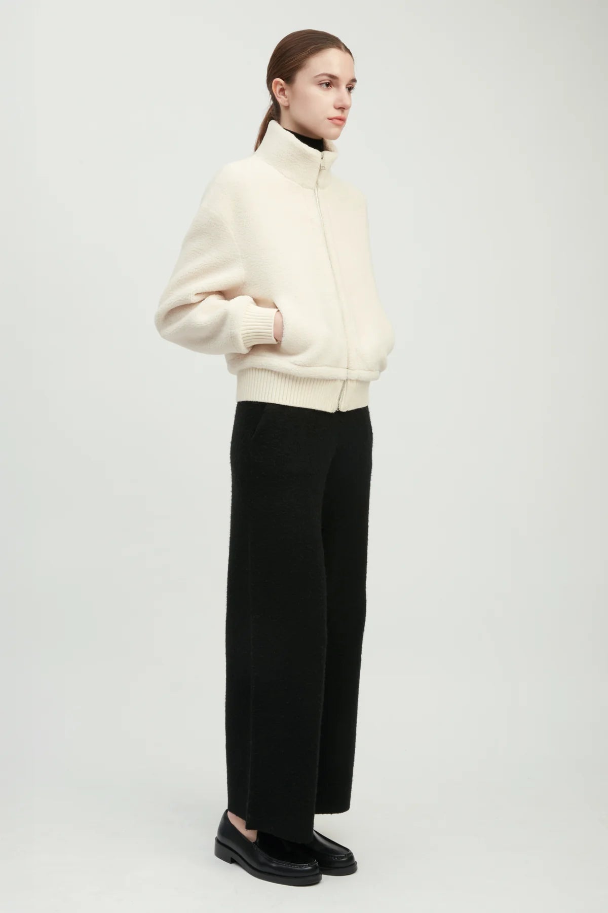 Teddy Sherpa Crop Bomber