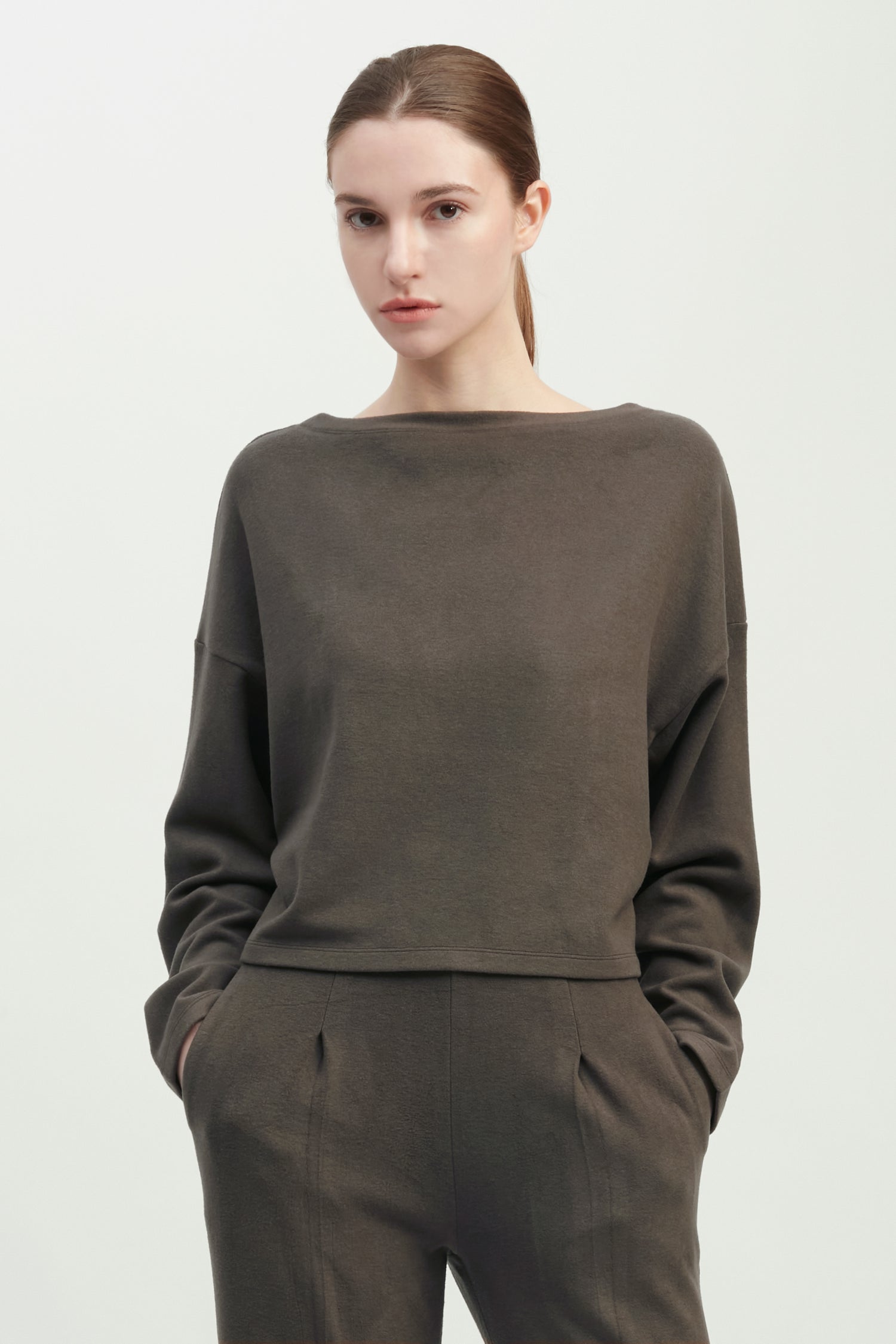 Effortless Crop Lounge Top