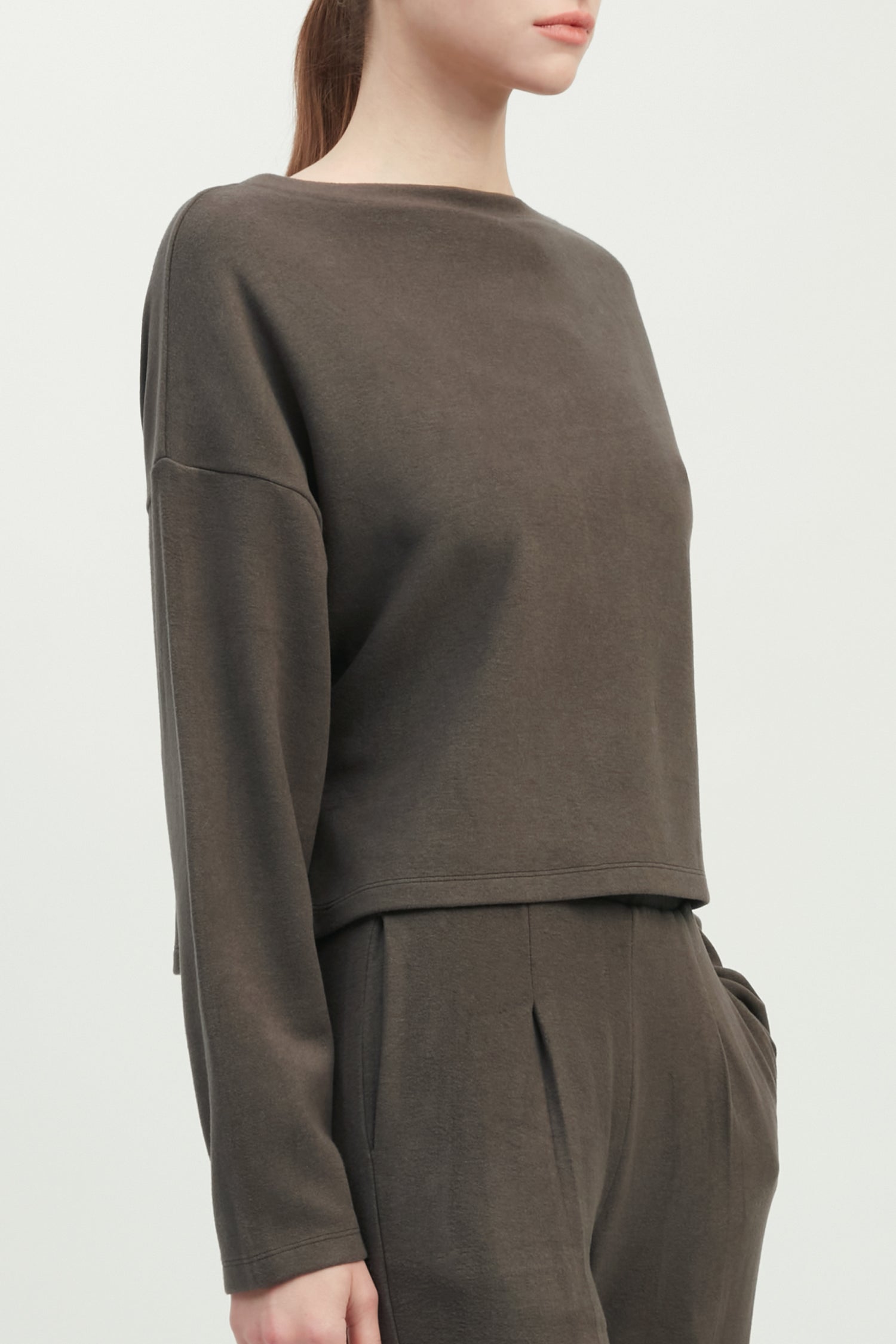 Effortless Crop Lounge Top