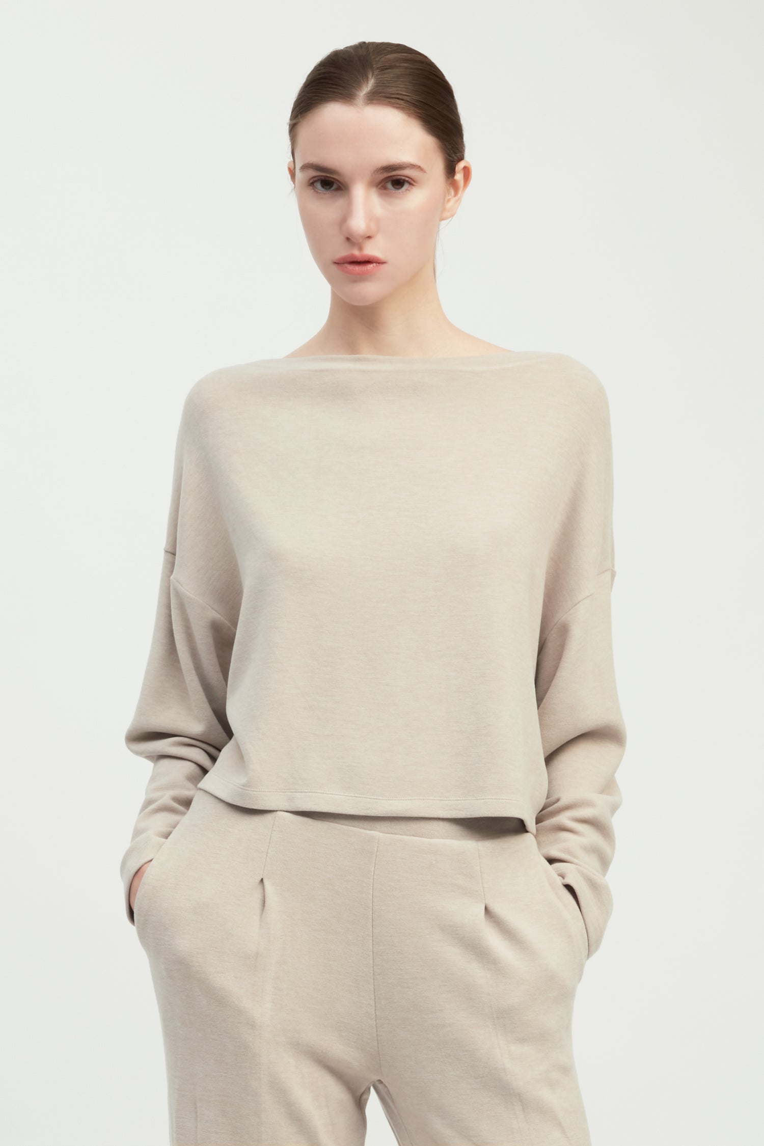 Effortless Crop Lounge Top