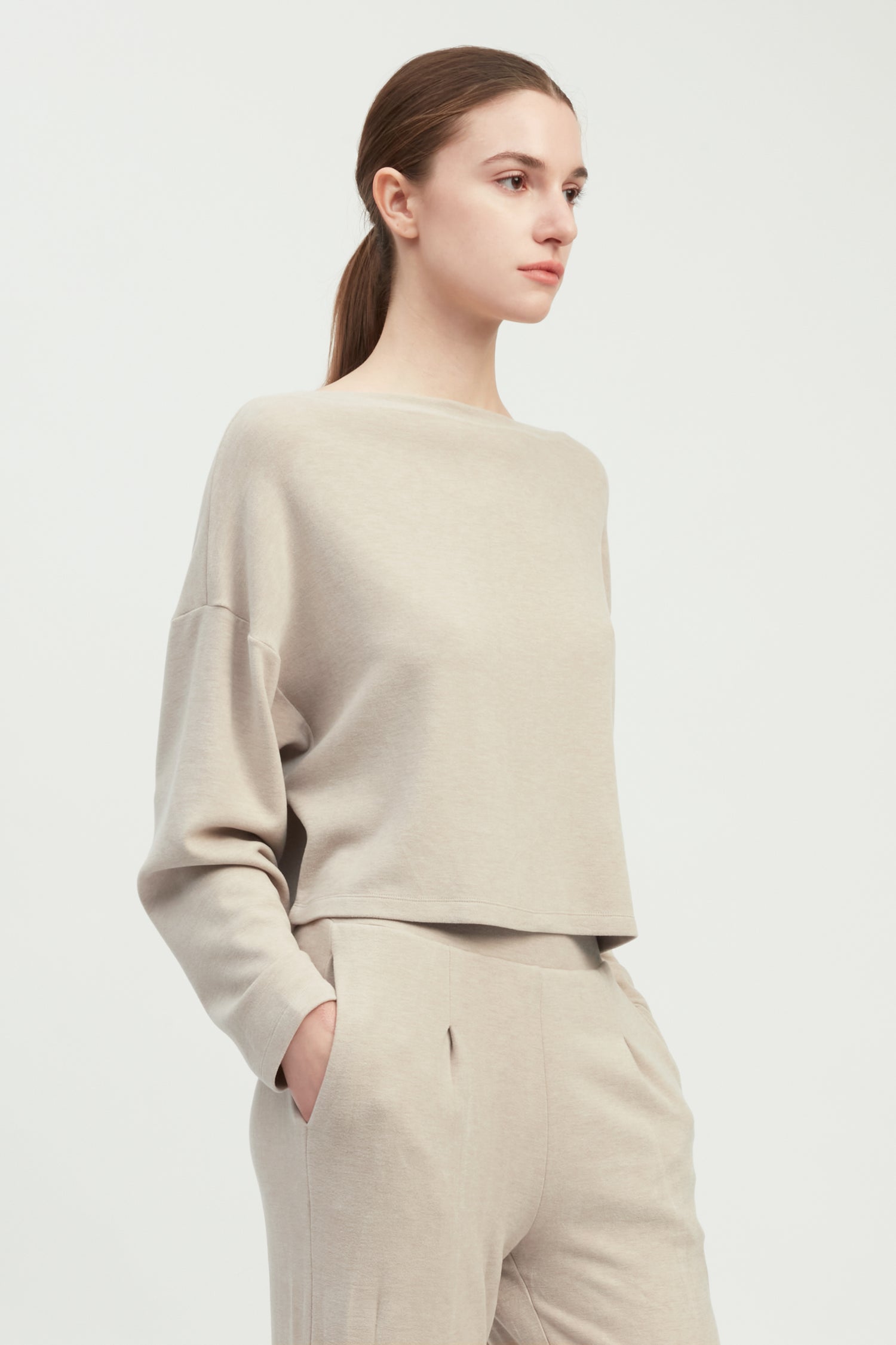 Effortless Crop Lounge Top