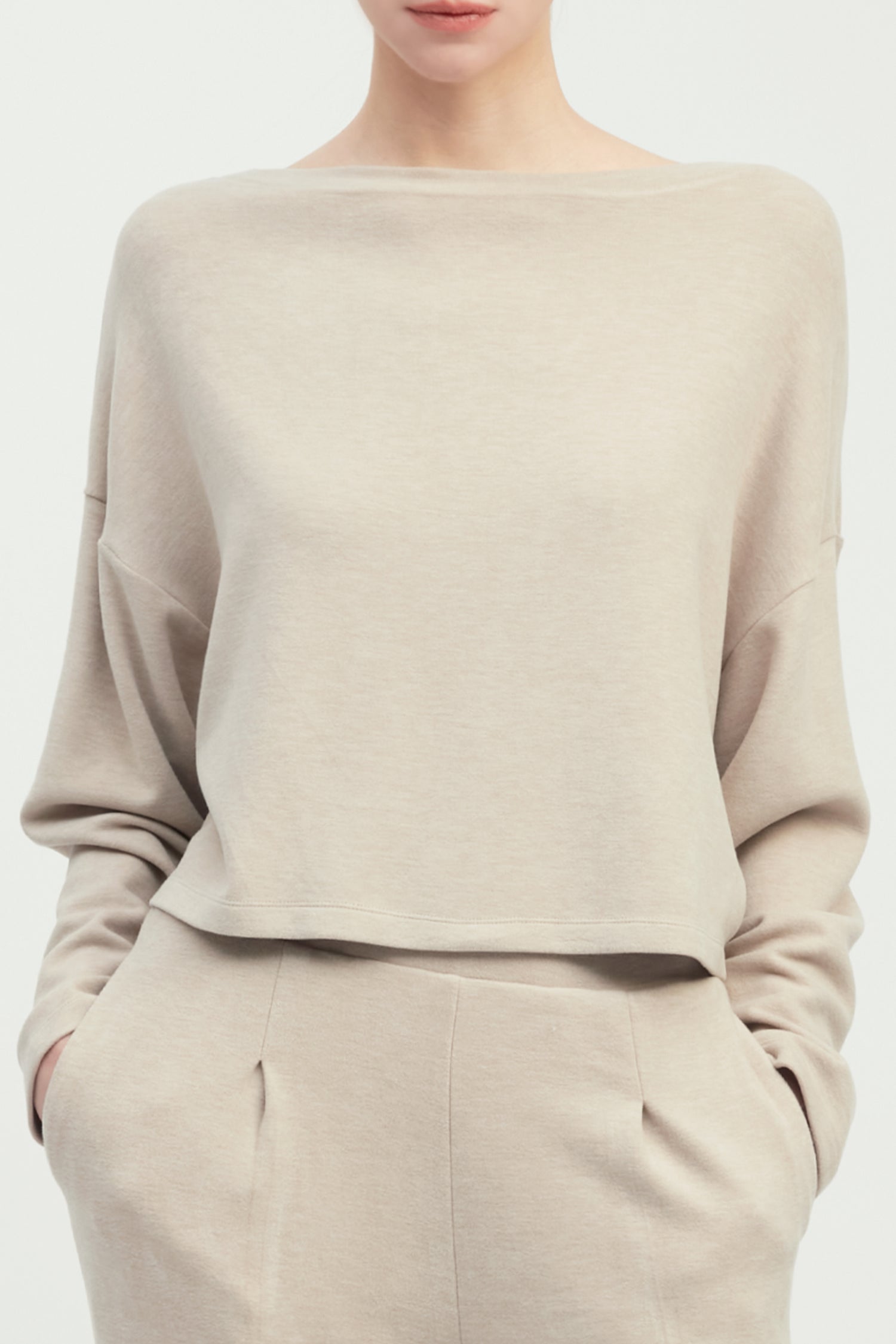 Effortless Crop Lounge Top