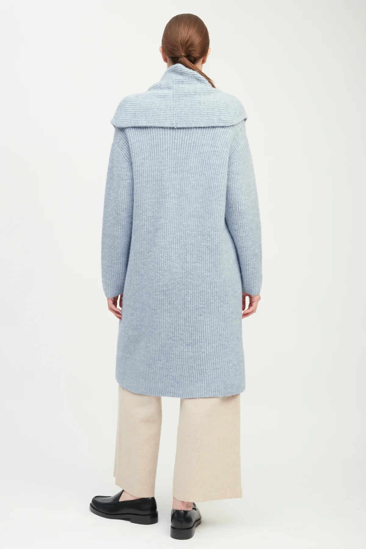 Wide Shawl Collared Cardigan