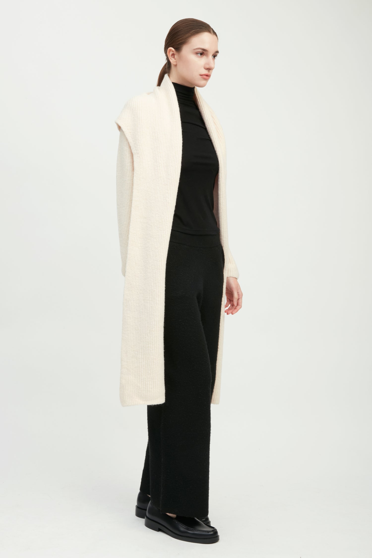 Wide Shawl Collared Cardigan