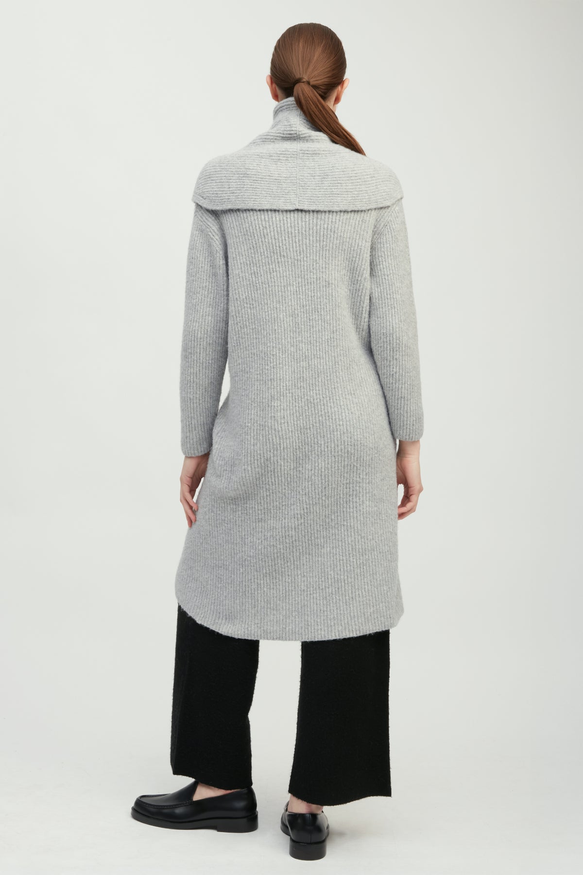 Wide Shawl Collared Cardigan
