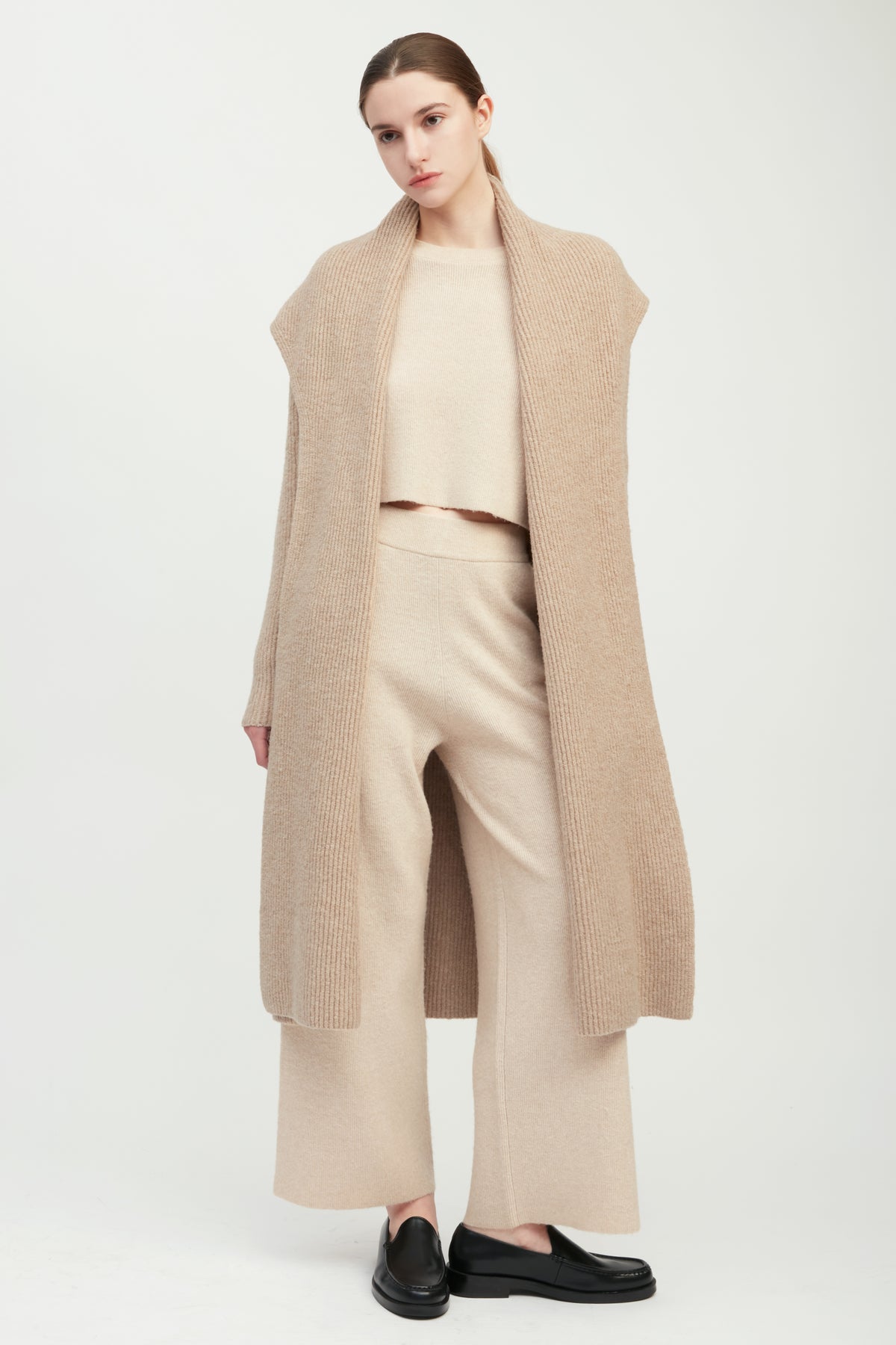 Wide Shawl Collared Cardigan