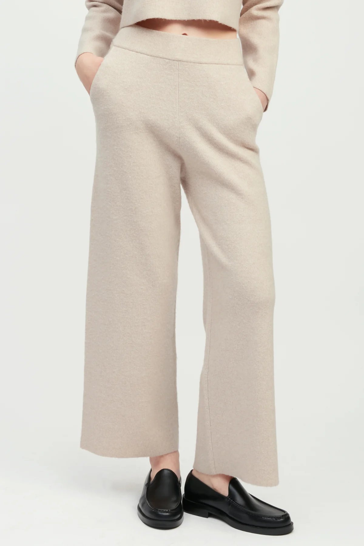 Wide Leg Knit Pants
