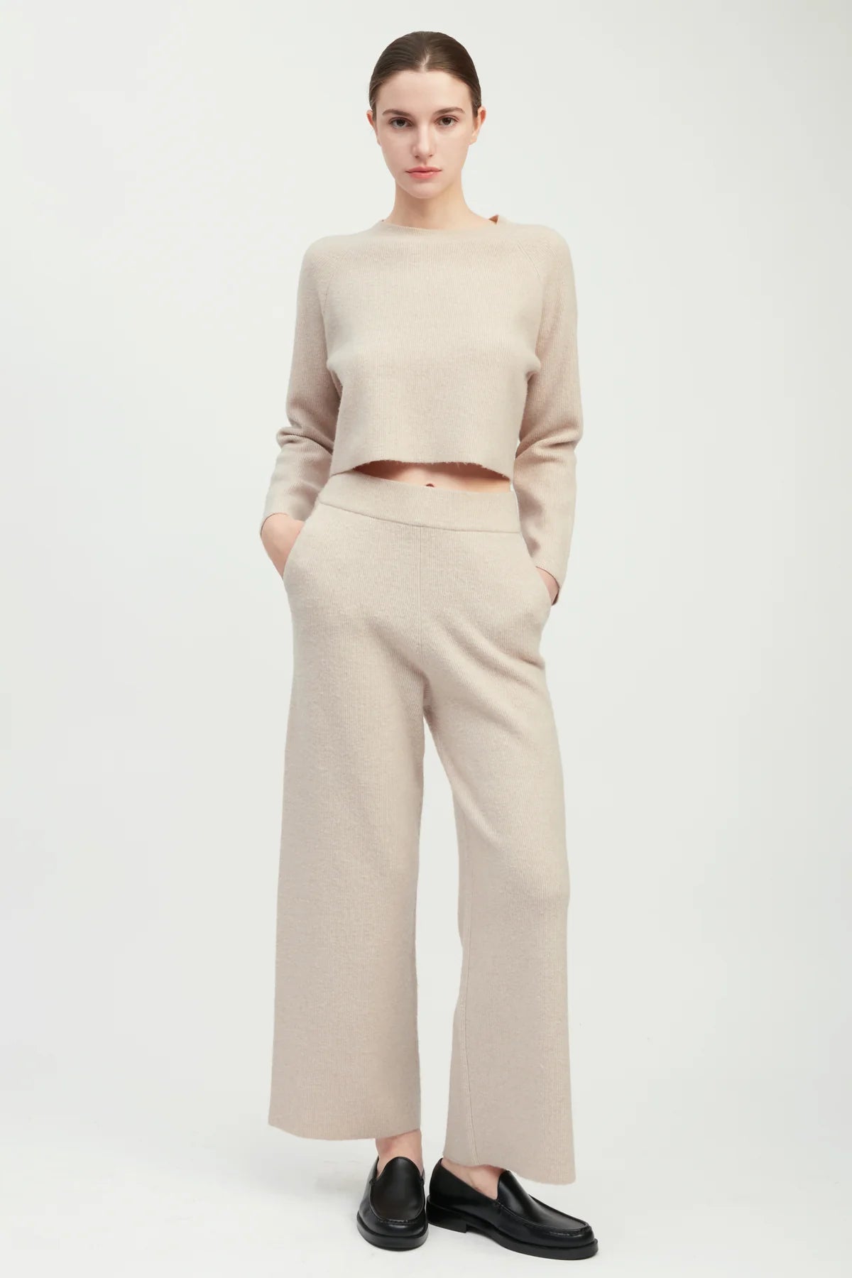 Wide Leg Knit Pants