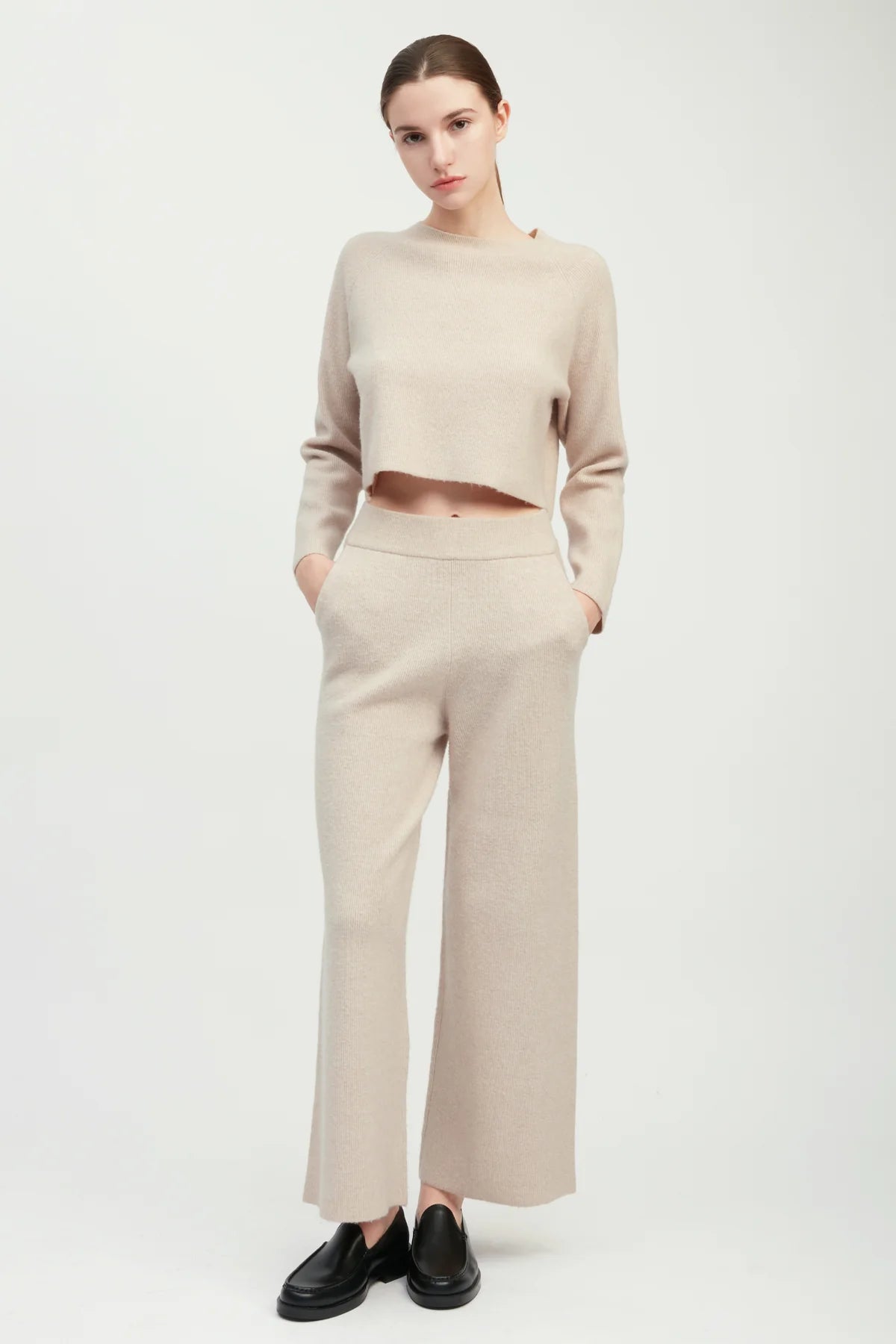 Wide Leg Knit Pants