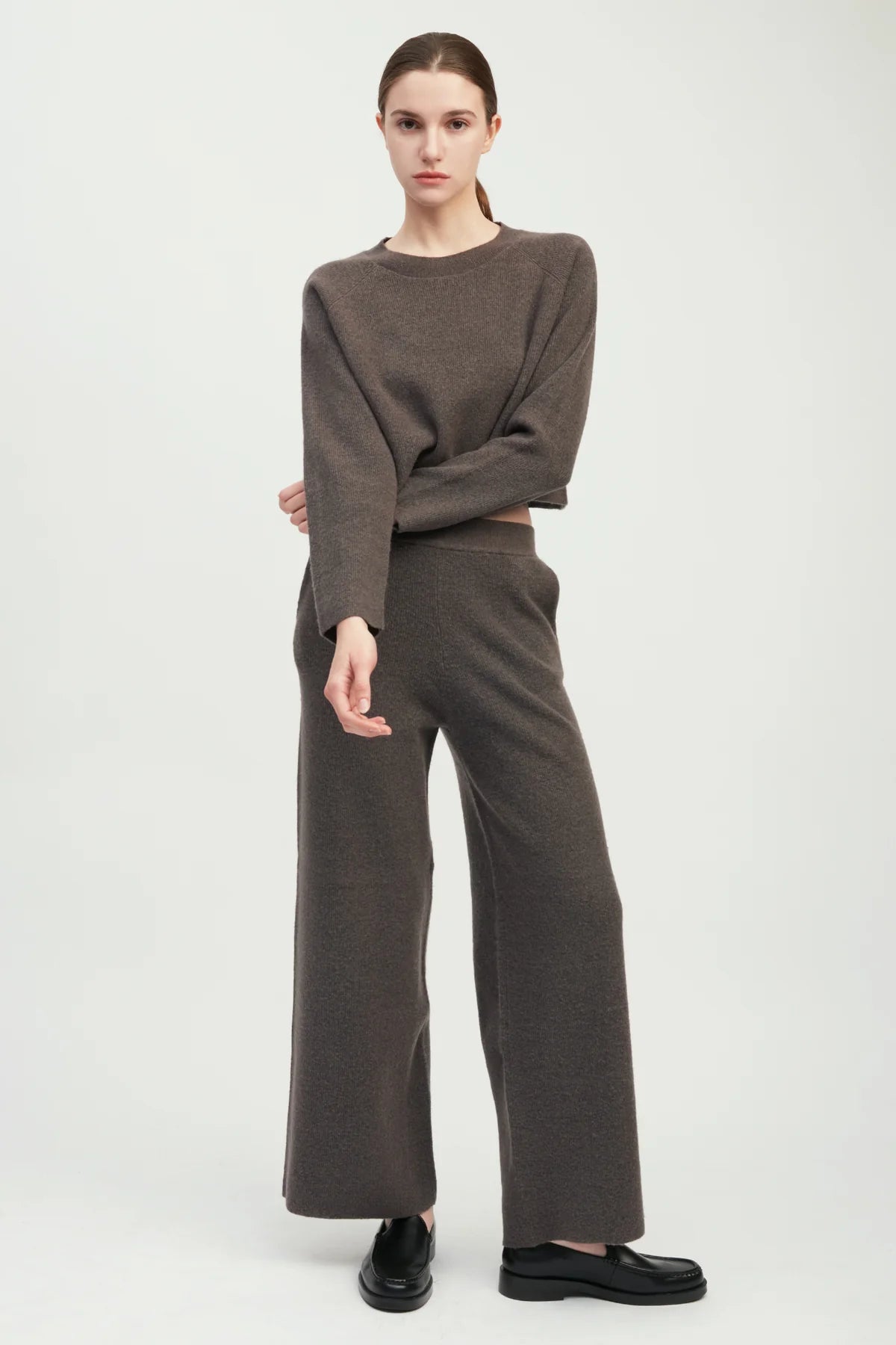 Wide Leg Knit Pants