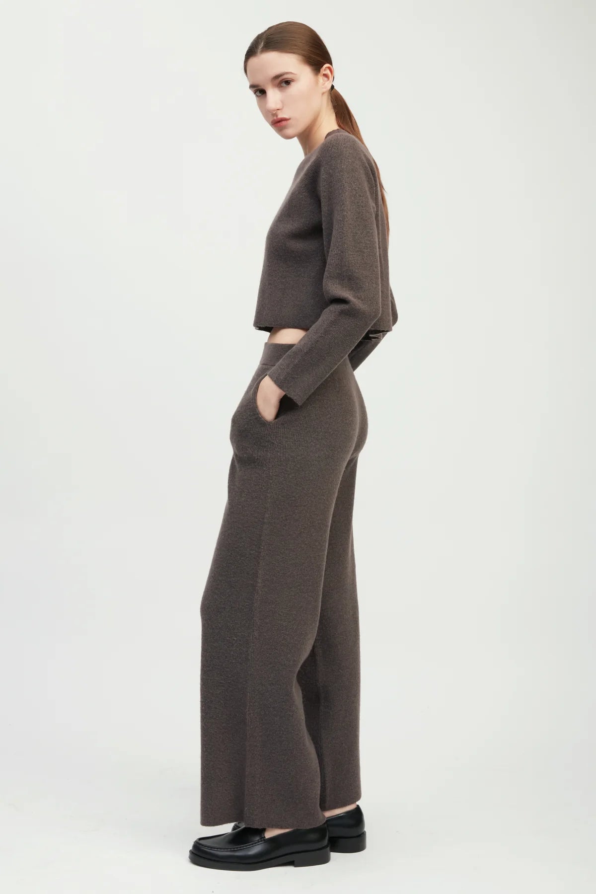 Wide Leg Knit Pants