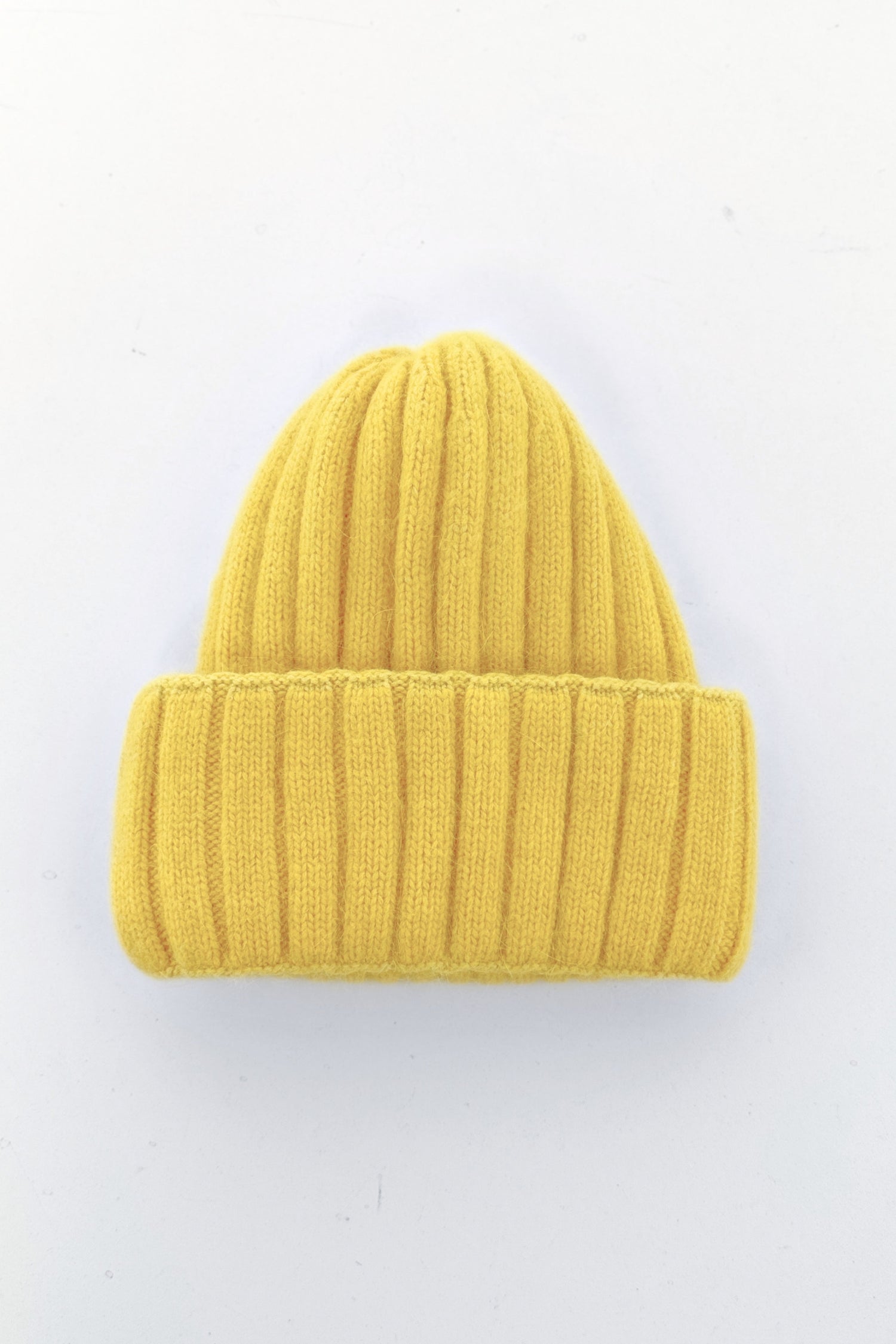 Split Color Block Ribbed Beanie