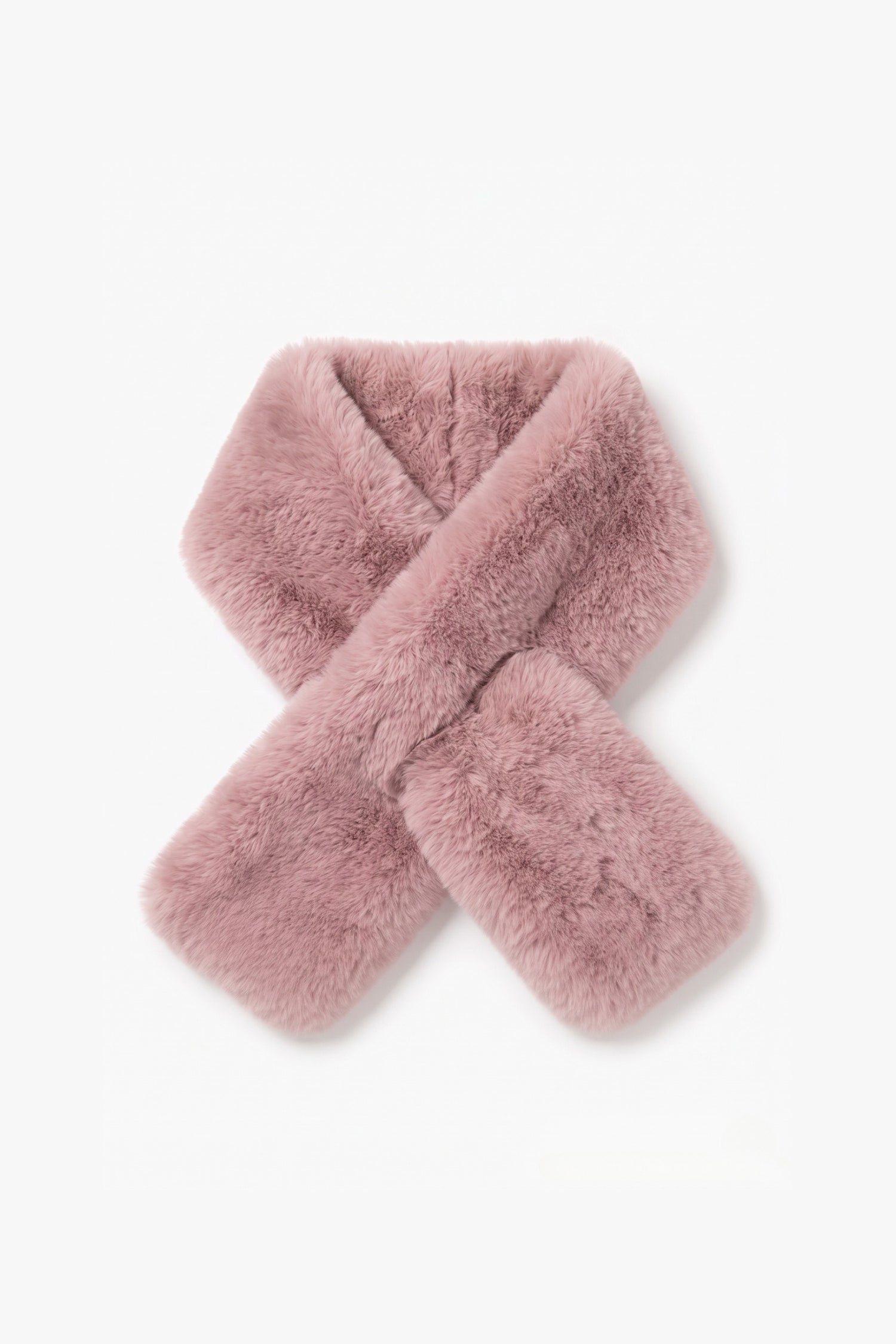 Furry Keyhole Scarf