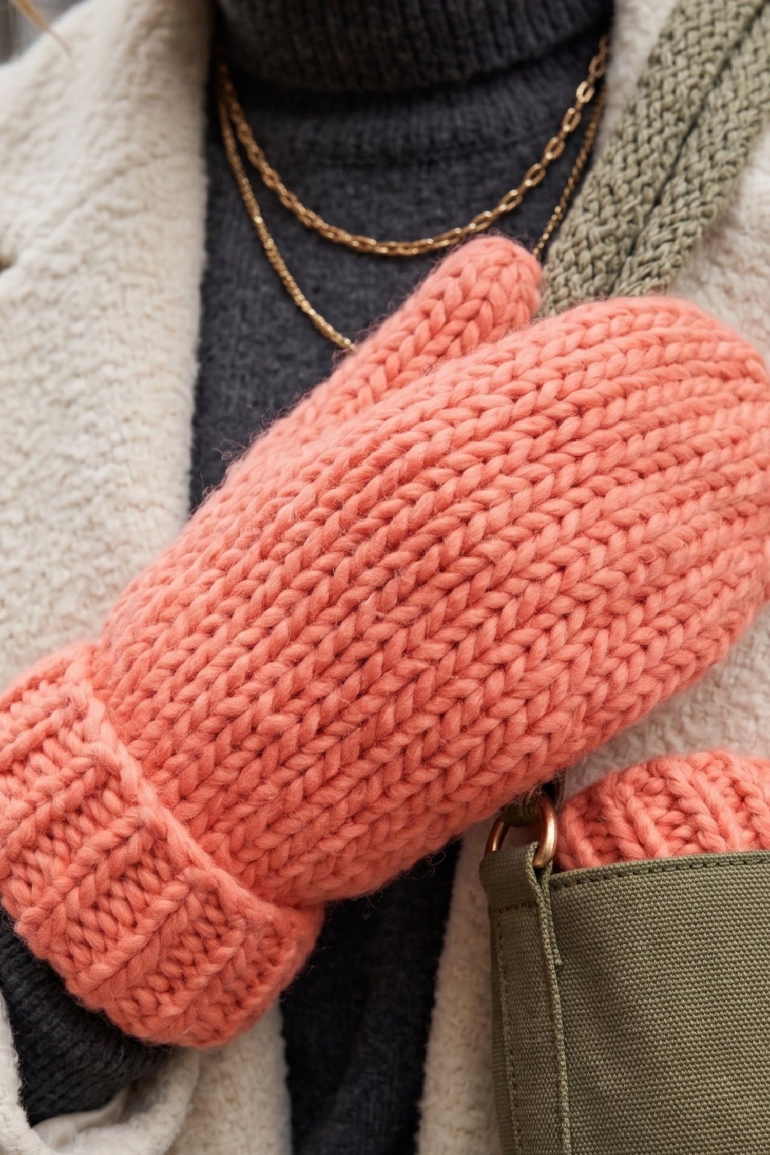 Hand-Knitted Basic Gloves