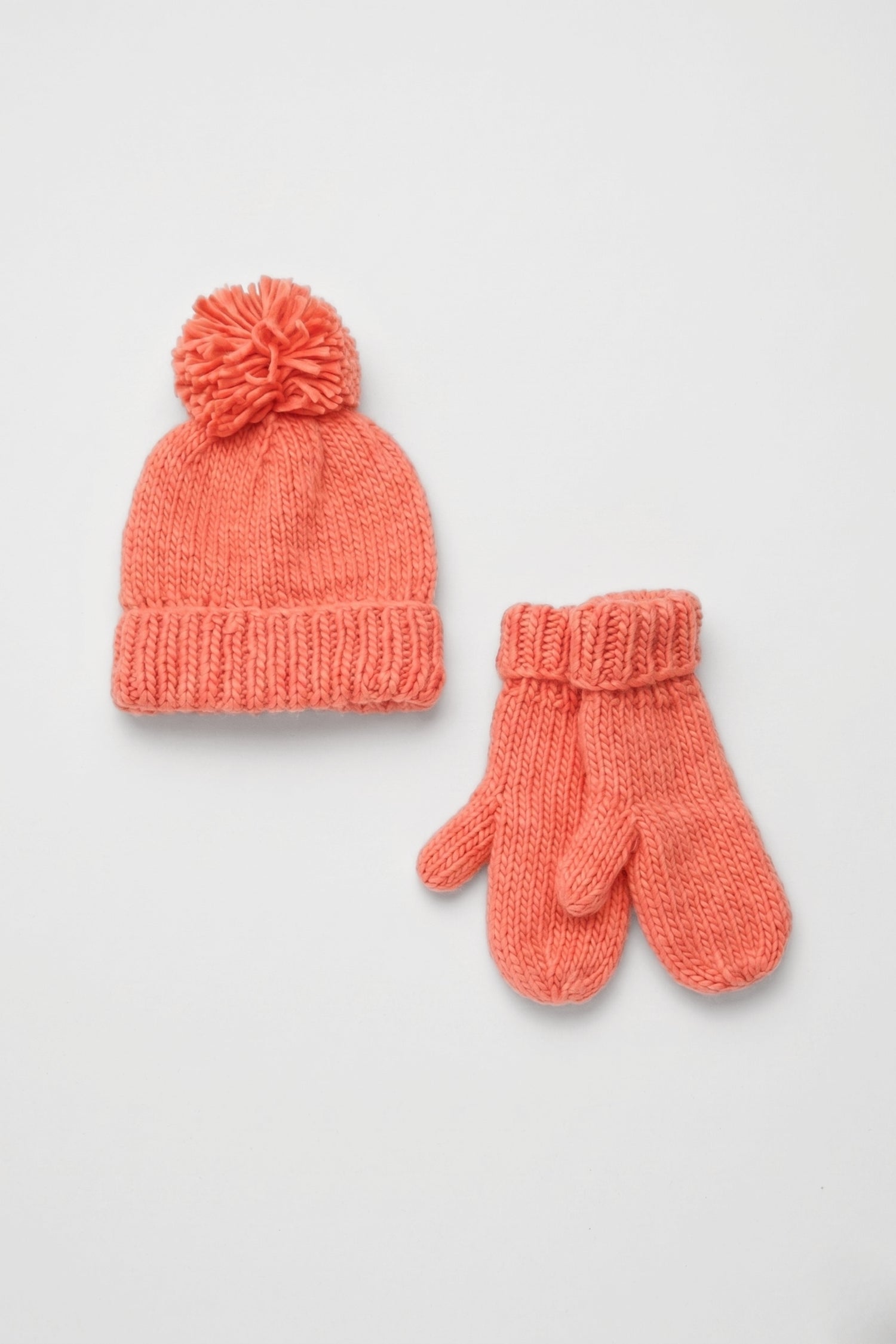 Hand-Knitted Basic Gloves